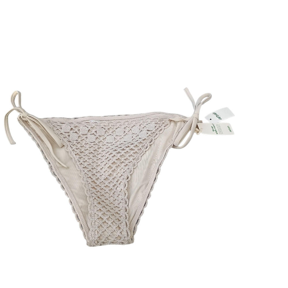 Aerie Crochet String Bikini Bottom sz S NEW